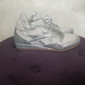 Blinged out sneakers